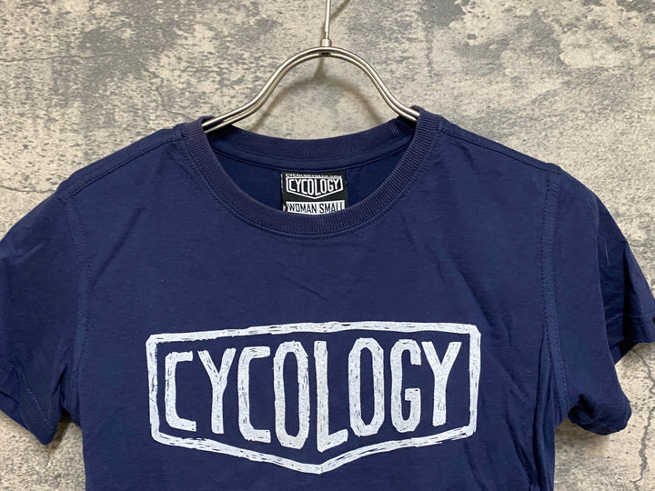 JS112 サイコロジー CYCOLOGY 半袖 Tシャツ 紺 レディース S