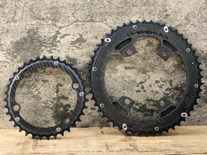 IT101 カーボンチ CarbonTi X-Ring チェーンリングセット 52/36T シマノ12s対応 ボルト付き