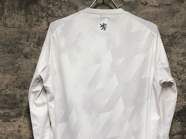 KD645 リオンドカペルミュール Lion de KAPELMUUR 長袖 サイクルジャージ 白 XL