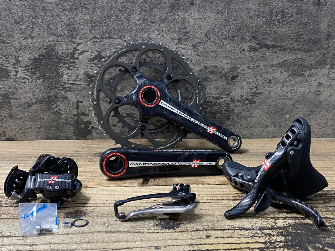 KC550 カンパニョーロ CAMPAGNOLO スーパーレコード SUPER RECORD 11 パーツセット (レバー,BR,FD,RD,FC) ※フィキシングボルト欠品