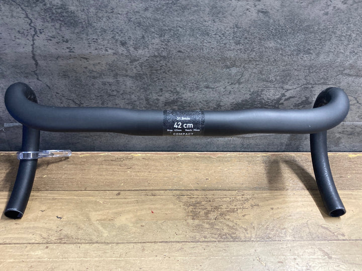 KQ391 エンヴィ ENVE BAR ROAD COMPACT DROP カーボン ドロップハンドル W420mm Φ31.8 ※Di2 CUTLINE カット済