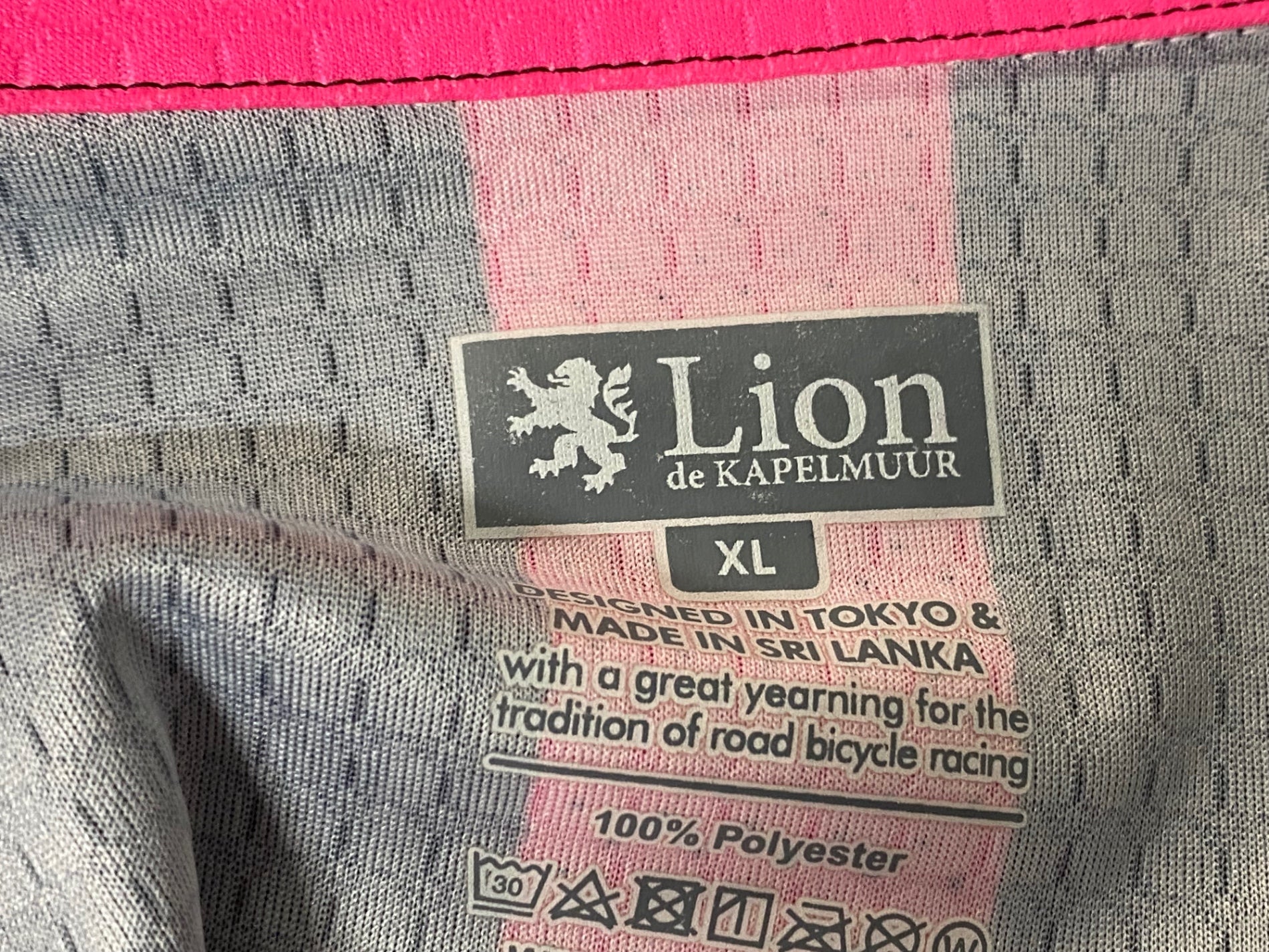 JX127 カペルミュール kapelmuur 半袖 サイクルジャージ XL 黒ピンク