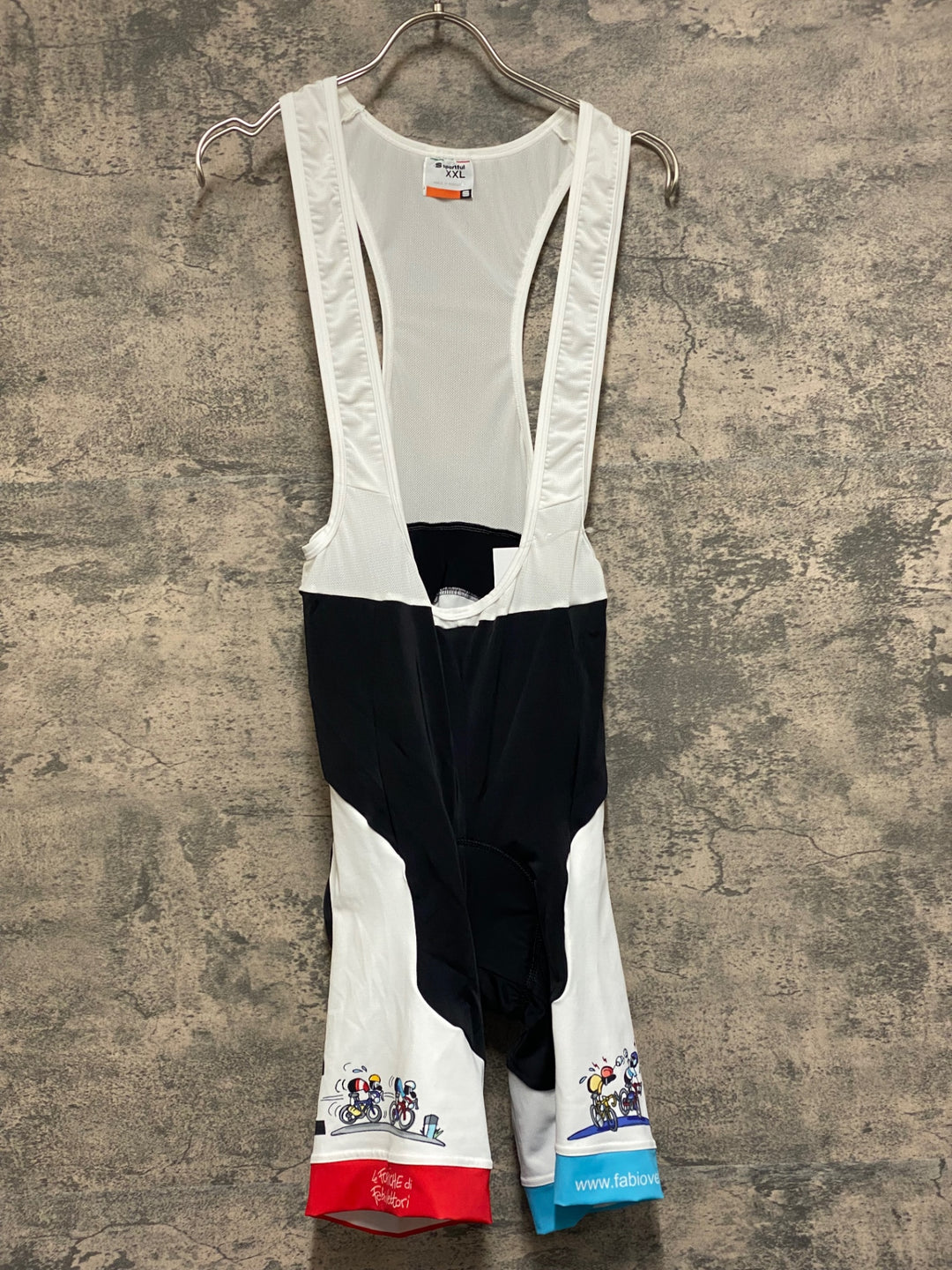 JN587 スポーツフル sportful ビブショーツ 白 fabiovettori XXL