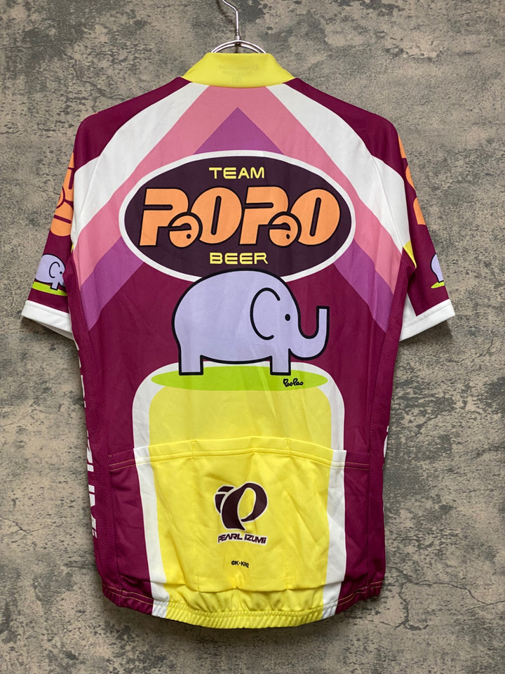 JM942 パールイズミ PEARL iZUMi 半袖 サイクルジャージ 総柄 M パオパオ