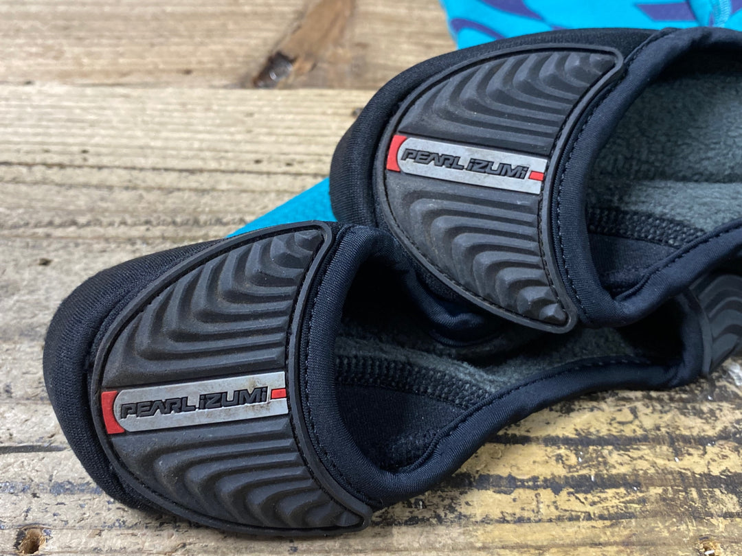 JZ127 パールイズミ PEARL iZUMi シューズウォーマー ターコイズ L 裏起毛 WINDBREAK