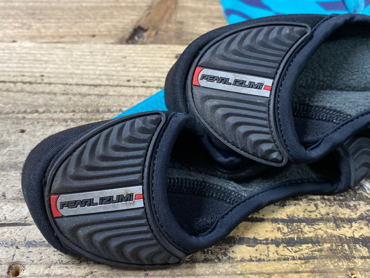 JZ127 パールイズミ PEARL iZUMi シューズウォーマー ターコイズ L 裏起毛 WINDBREAK