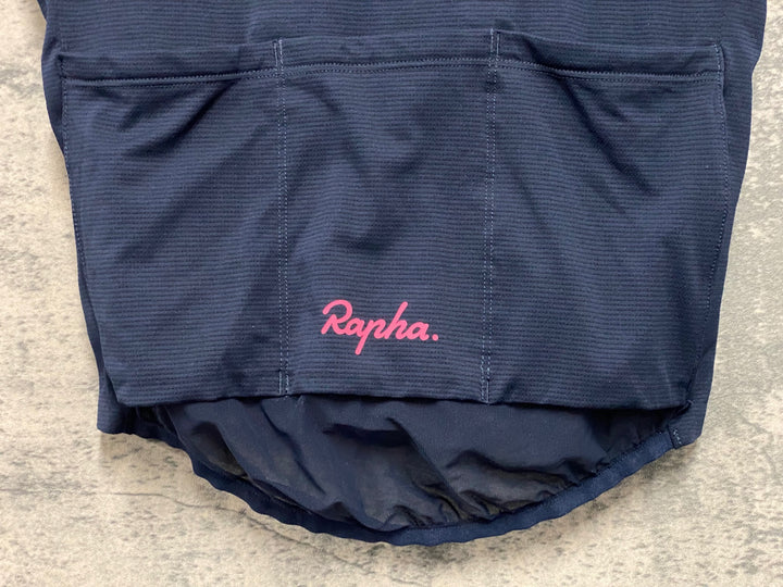 JV171 ラファ Rapha CLASSIC FLYWEIGHT JERSEY 半袖 サイクルジャージ 濃紺 XS