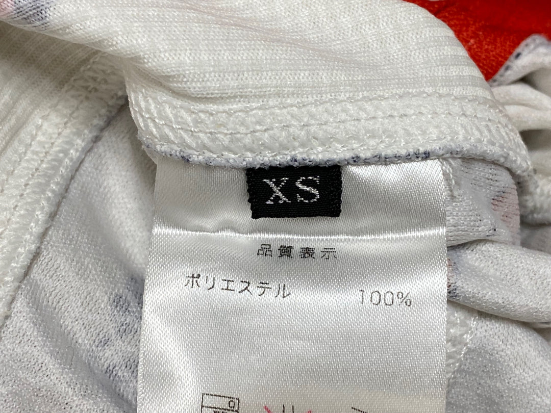 KD596 パンダーニ Pandani 半袖 サイクルジャージ 白 赤 XS レディース