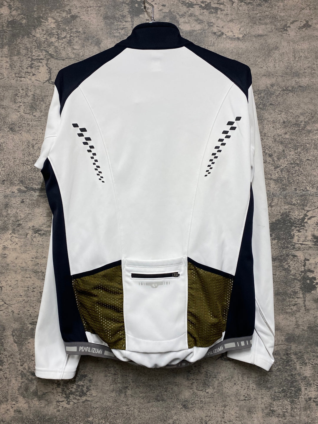 JV319 パールイズミ PEARL iZUMi 長袖サイクルジャージ 白黒 M 裏起毛 THERMODRESS NEO