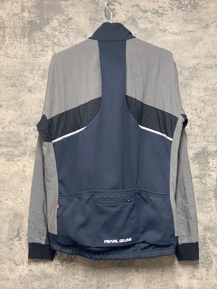 JZ248 パールイズミ PEARL iZUMi 長袖 サイクルジャケット グレー L 裏起毛