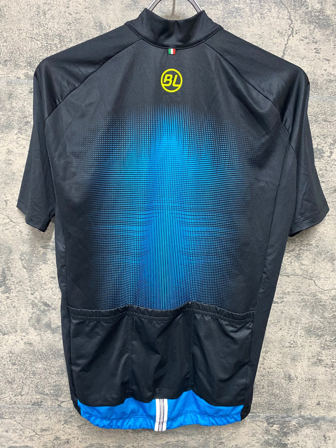 JH227 バイシクルライン Bicycle Line 半袖 サイクルジャージ 黒 青 M