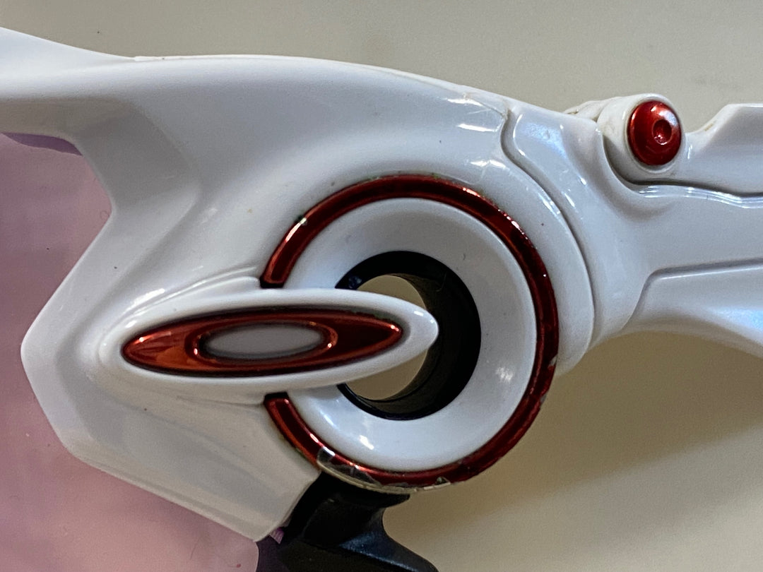 KE237 オークリー OAKLEY JAWBREAKER サングラス アイウェア 白黒 PRIZM ピンク クリア レンズ付属 ※汚れ