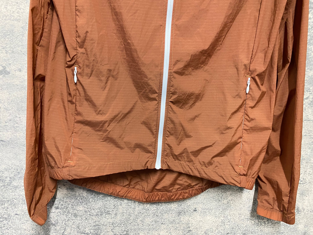 KC331 カフェドシクリステ Cafe du Cycliste IRISIA WOMEN 長袖 ウィンドブレーカー 茶 XS