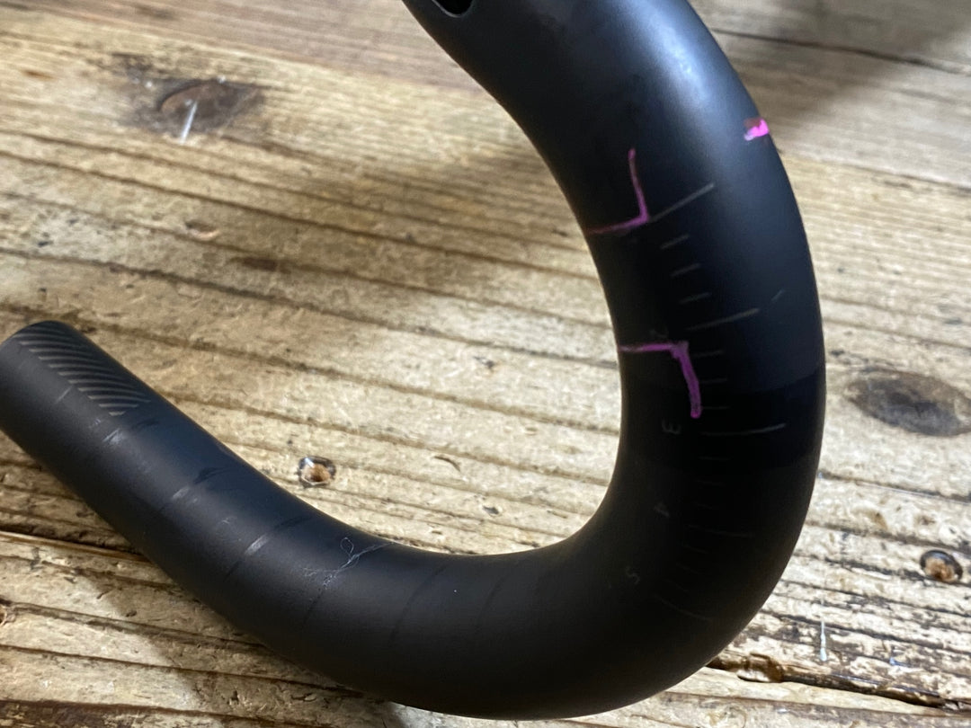 KK827 ボントレガー BONTRAGER XXX VR-CF カーボンドロップハンドル ブラケットC-C 420mm Φ31.8 ※ステム固定凹みのためジャンク