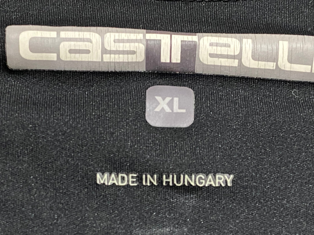 KB218 カステリ CASTELLI 半袖 サイクルジャージ 黒赤 XL