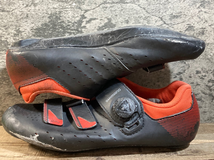 KC157 シマノ SHIMANO RP4 SH-RP400M ビンディングシューズ 黒 EU43 3穴