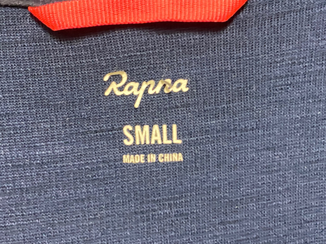 JU100 ラファ Rapha BREVET LONG SLEEVE JERSEY 長袖サイクルジャージ 紺 S