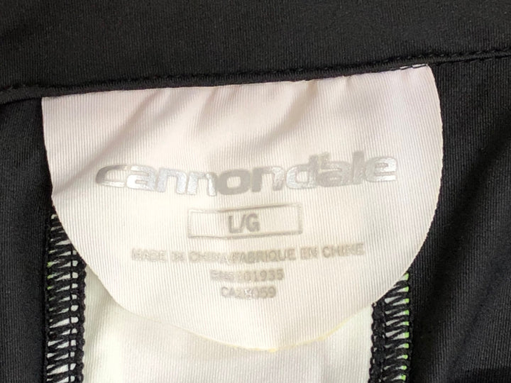 KE123 キャノンデール CANNONDALE 半袖 サイクルジャージ 黒 L/G