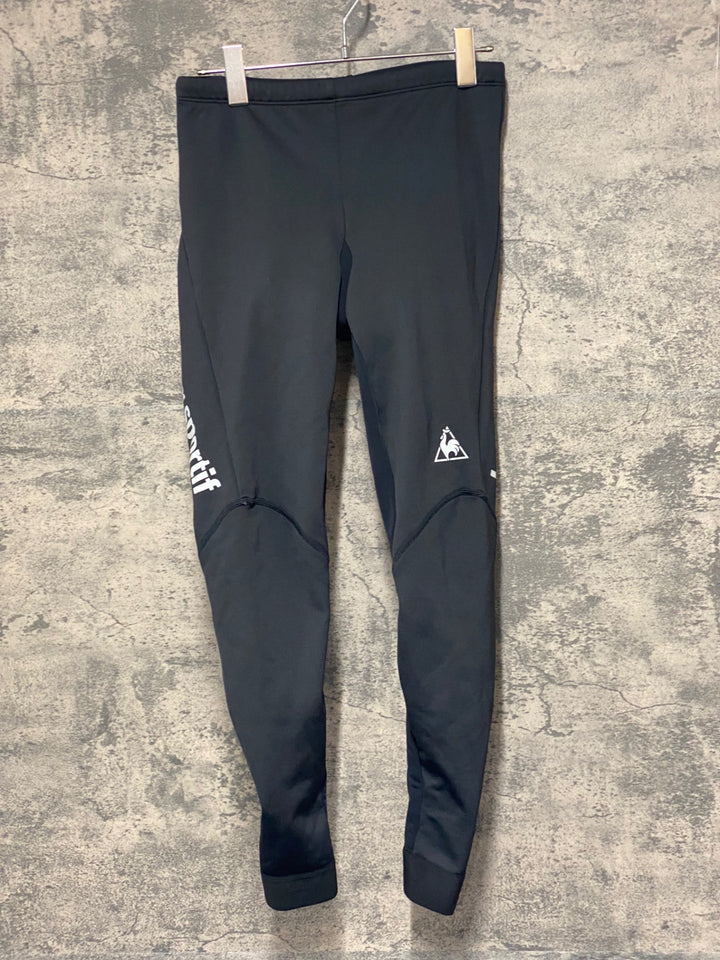 JT585 ルコックスポルティフ le coq sportif レーサータイツ 黒 S 裏起毛