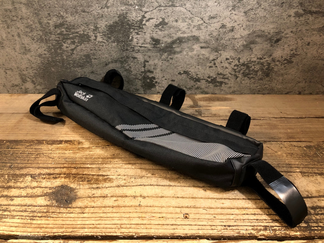 KE575 ジャックウルフスキン Jack Wolfskin トップチューブフレームバッグ ブラック