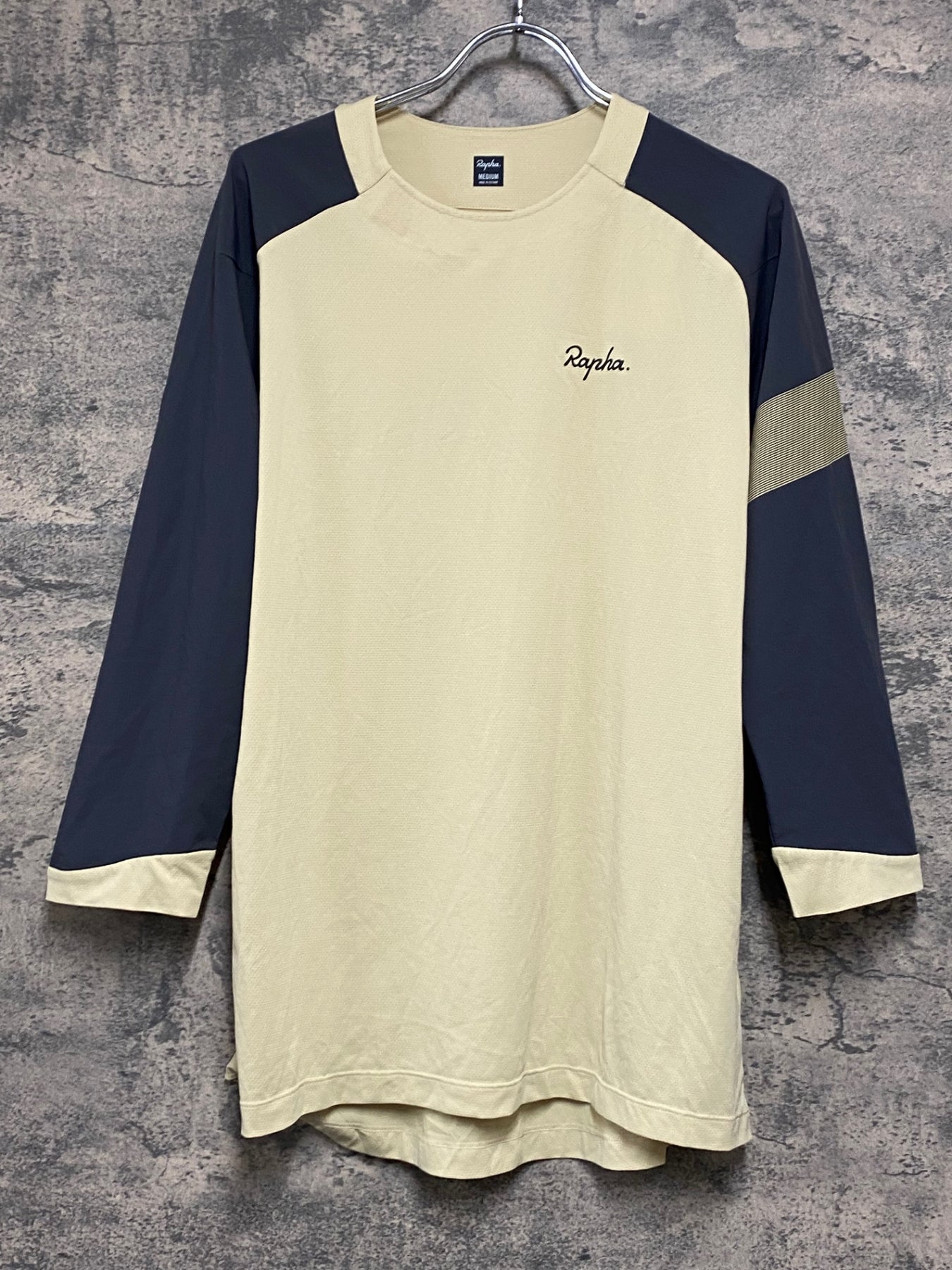 KA629 ラファ Rapha TRAIL 3/4 SLEEVE JERSEY Tシャツ ベージュ グレー
