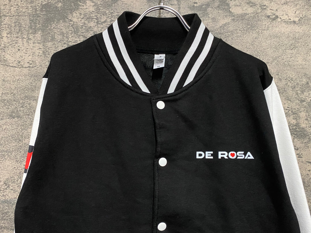 KE108 デローザ DE ROSA ブルゾン 白黒 M 裏起毛