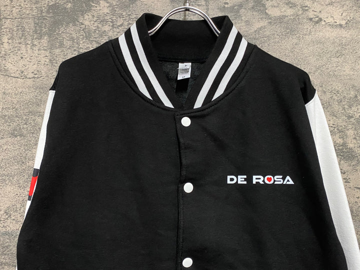 KE108 デローザ DE ROSA ブルゾン 白黒 M 裏起毛
