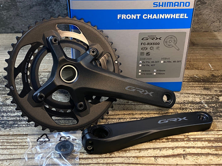 JR619 シマノ SHIMANO GRX FC-RX600 クランクセット 46/30T 170mm 2x11S
