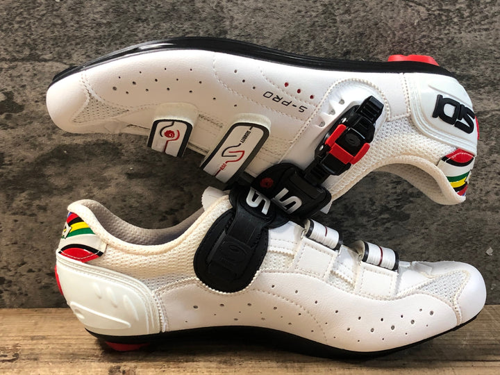 JQ951 シディ SIDI GENIUS 5 PRO ビンディングシューズ 3穴 白 EU45