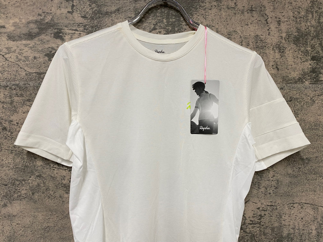 JH564 ラファ Rapha WOMEN'S EXPLORE TECHNICAL T-SHIRT 半袖 Tシャツ 白 XS
