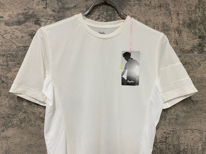 JH564 ラファ Rapha WOMEN'S EXPLORE TECHNICAL T-SHIRT 半袖 Tシャツ 白 XS