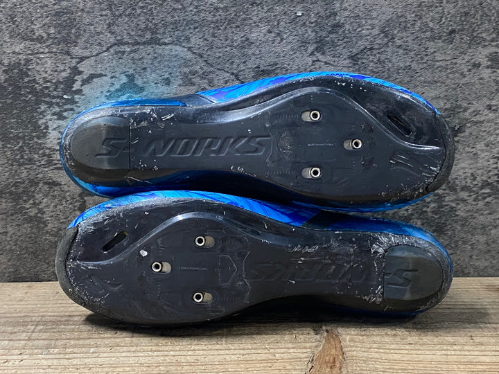 KP334 スペシャライズド SPECIALIZED S-WORKS RD 6 ビンディングシューズ 青 EU42 Fight Then Flight