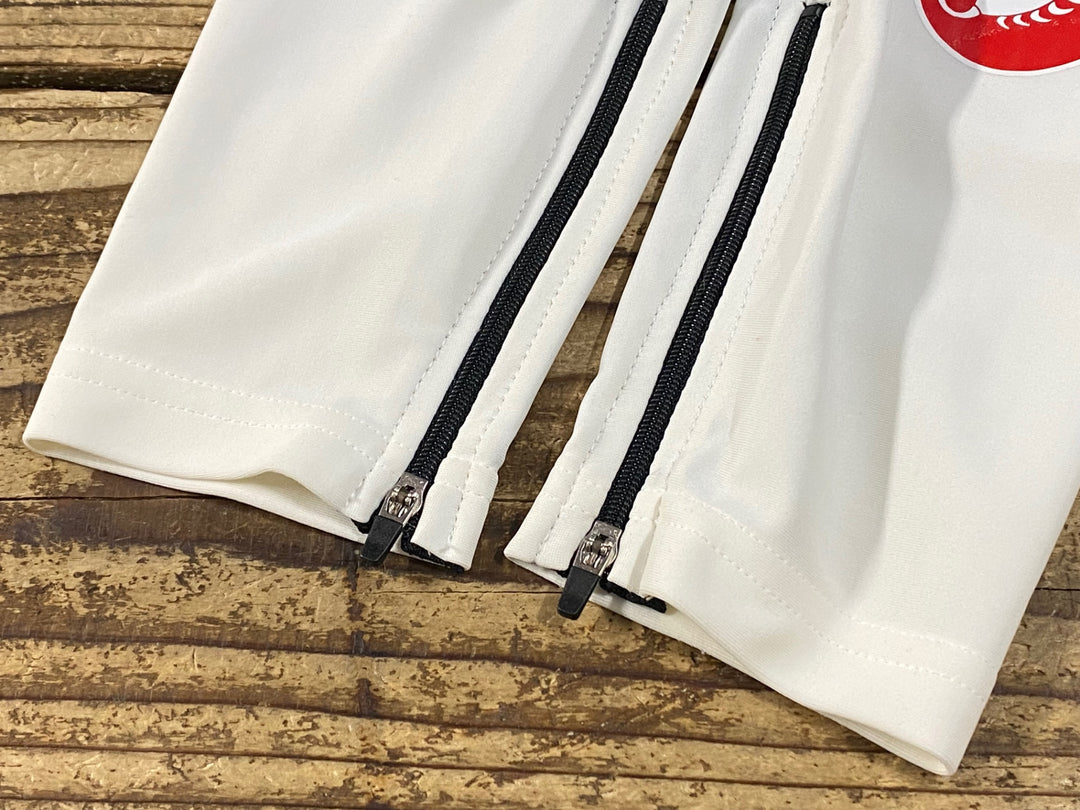 KH166 カステリ CASTELLI レッグカバー 白 M ※擦れ