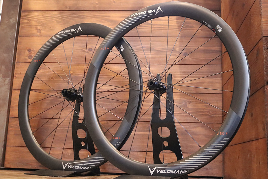 ヴェロマーン Velomann V50R Carbon カーボン チューブレスレディ ホイールセット シマノ 12/11S 【東京南麻布店】