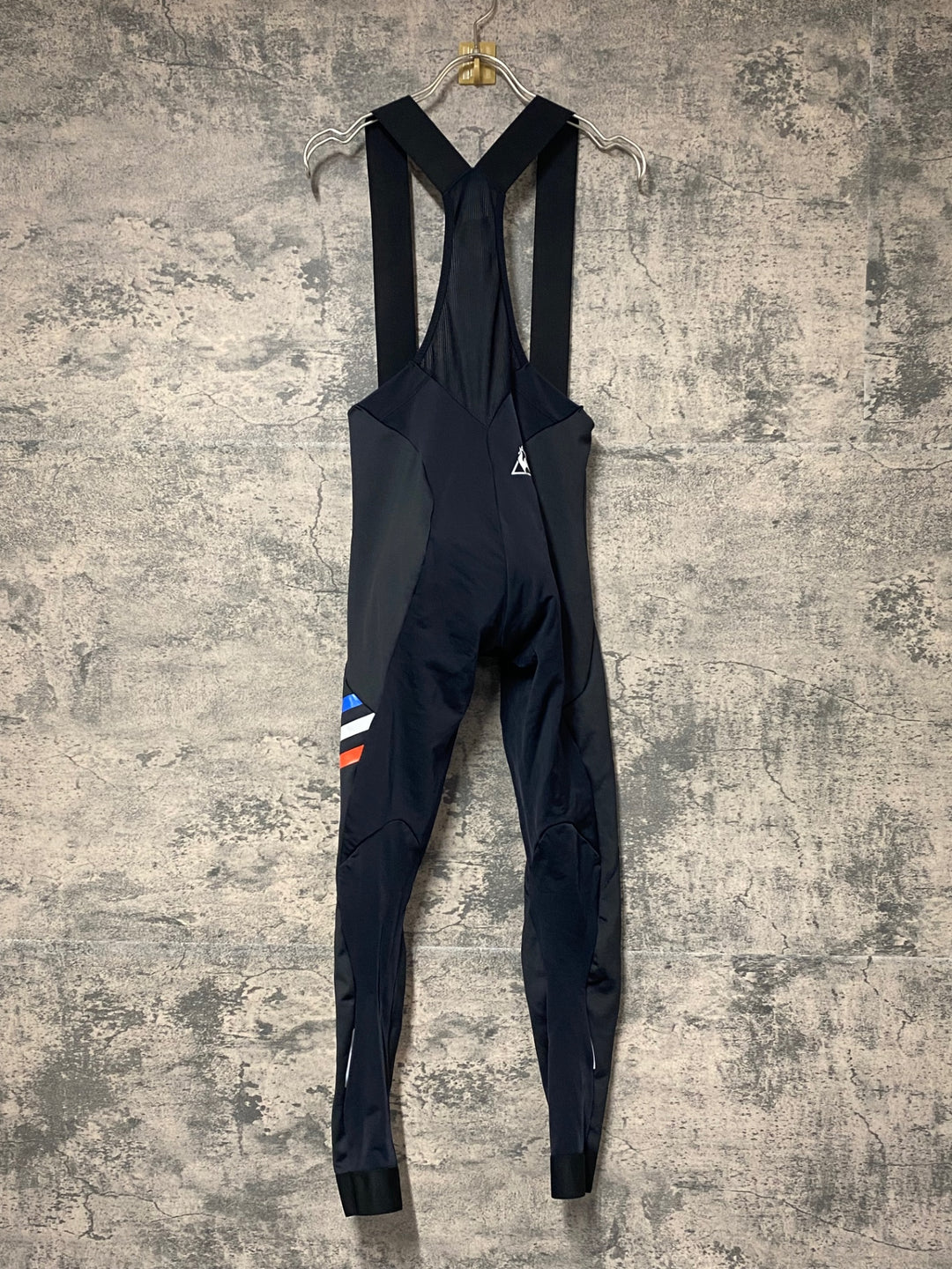 KH046 ルコックスポルティフ le coq sportif 裏起毛 ビブタイツ 黒 M