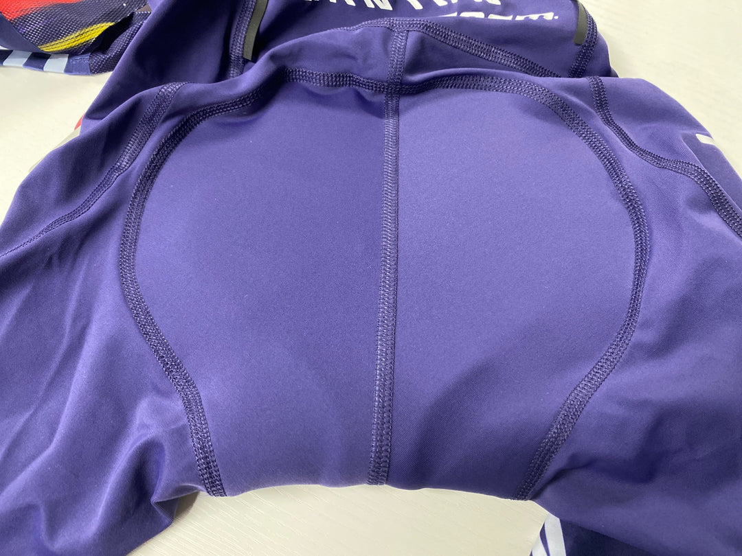 JE146 ラファ Rapha CANYON/SRAM PRO TEAM BIB SHORTS ビブショーツ パープル XXS