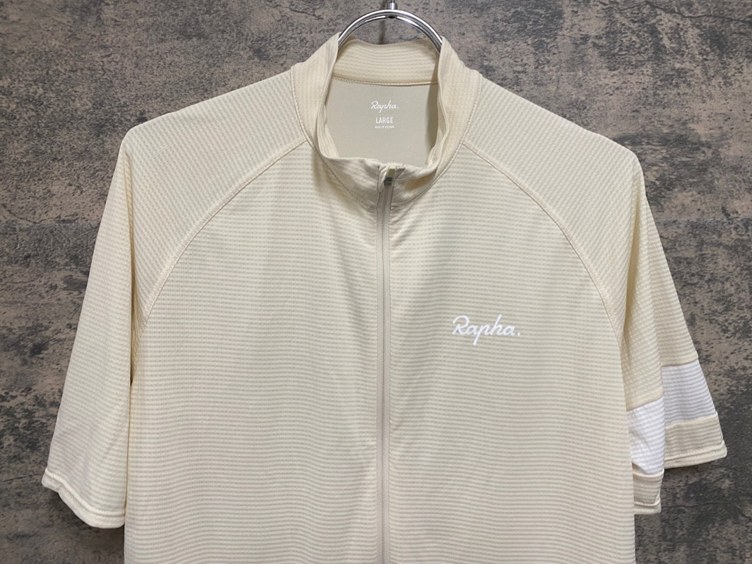 KO564 ラファ Rapha CORE LIGHTWEIGHT JERSEY 半袖 サイクルジャージ オフホワイト L