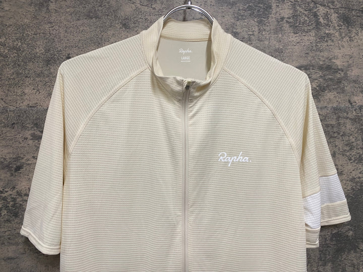 KO564 ラファ Rapha CORE LIGHTWEIGHT JERSEY 半袖 サイクルジャージ オフホワイト L