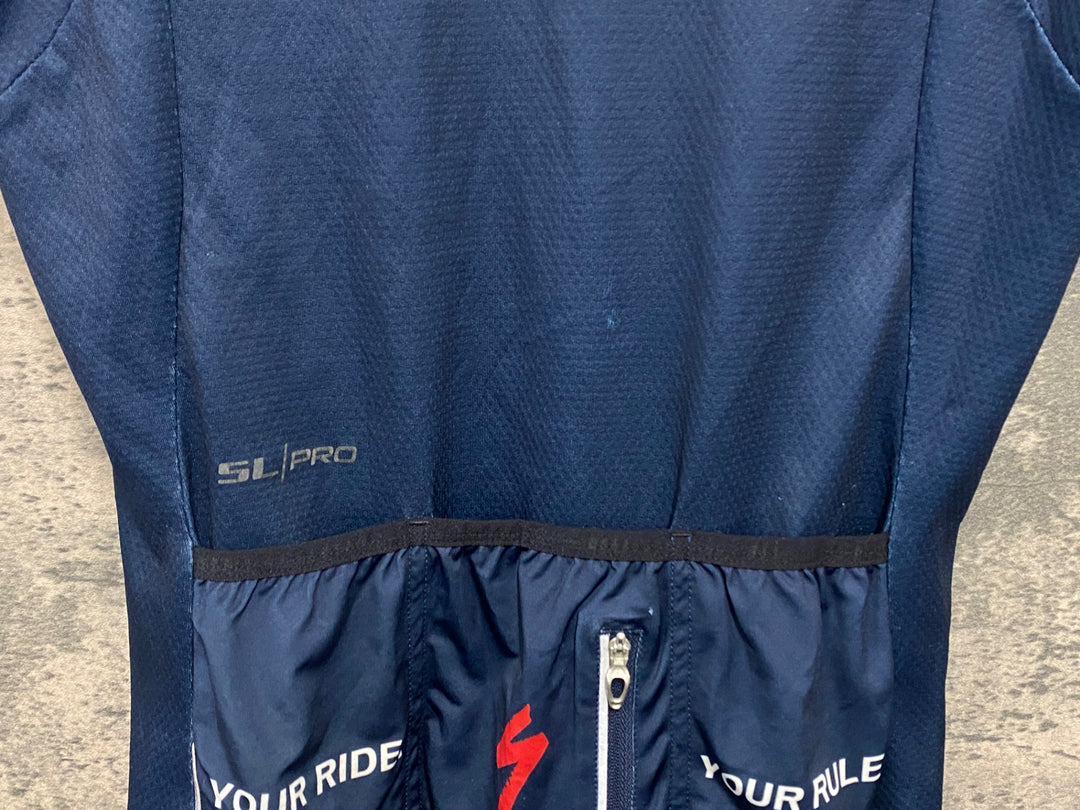 JV434 スペシャライズド SPECIALIZED 半袖 サイクルジャージ ネイビー XS