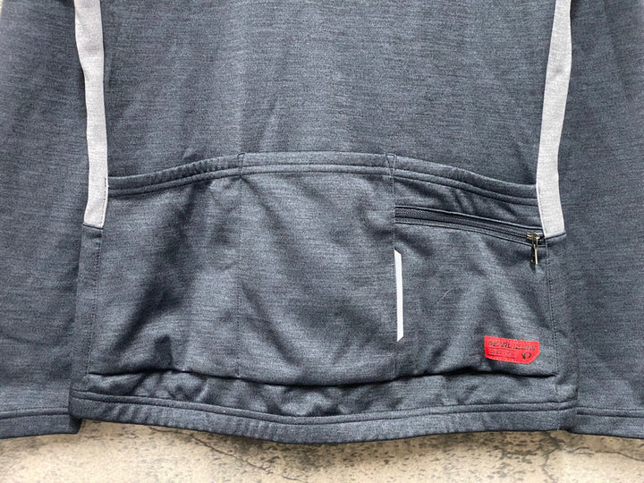 KA050 パールイズミ PEARL iZUMi 長袖 サイクルジャージ グレー サイズ不明 裏起毛