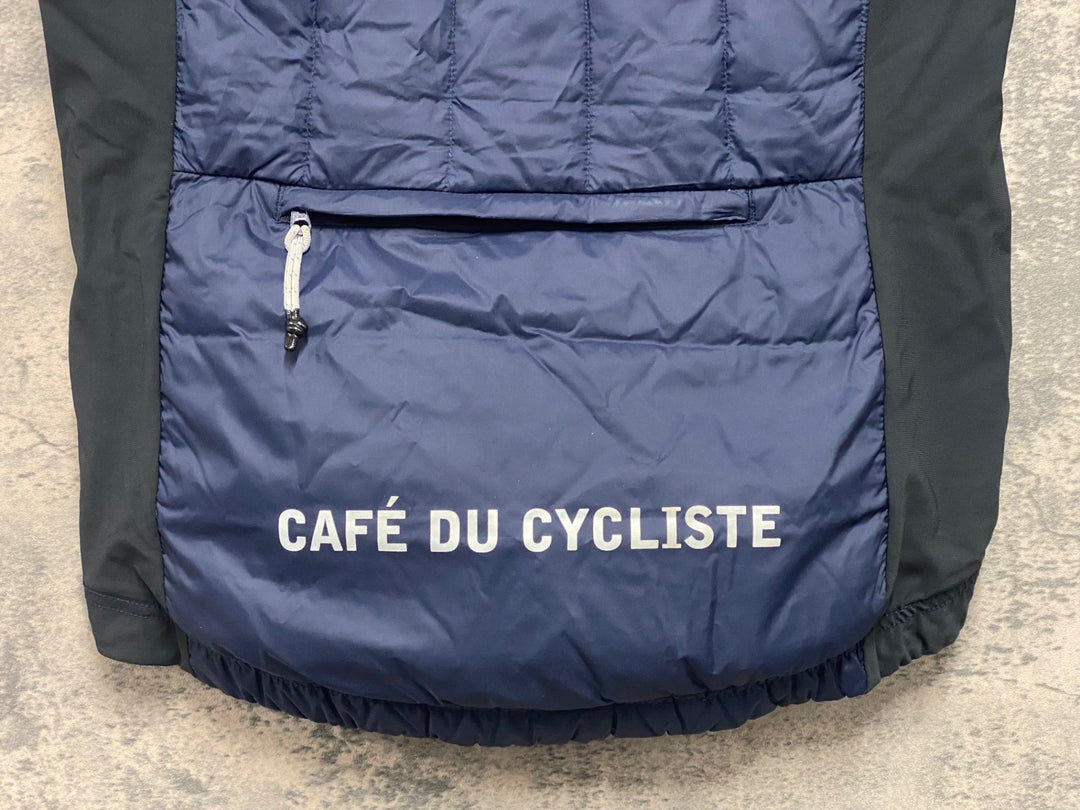 JU798 カフェドシクリステ Cafe du Cycliste ジレ サイクルベスト ネイビー S
