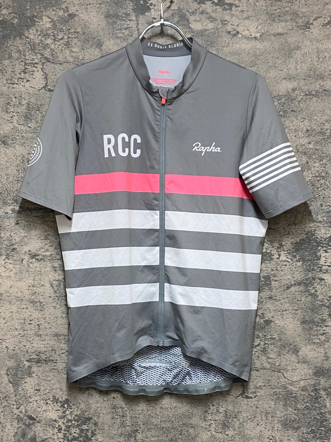 KN765 ラファ Rapha RCC PRO TEAM MIDWEIGHT JERSEY 半袖 サイクルジャージ グレー L