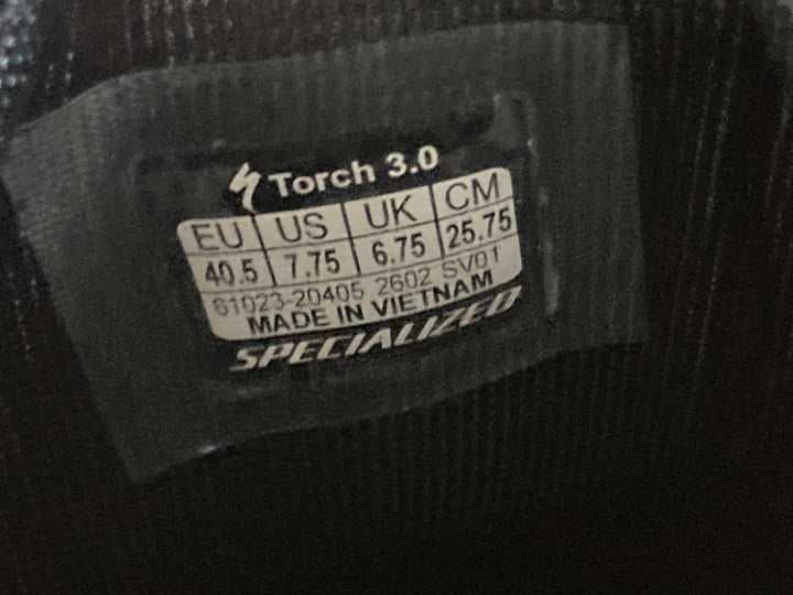 KG016 スペシャライズド SPECIALIZED TORCH 3.0 ビンディングシューズ 黒 40.5
