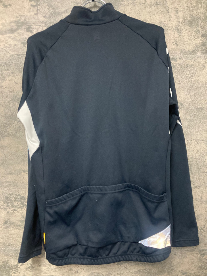 JQ565 パールイズミ PEARL iZUMi 長袖サイクルジャケット 白黒 L 裏起毛 THERMODRESS NEO