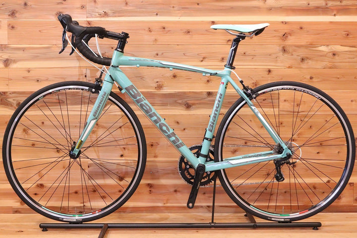 おまけ付き！ ビアンキ BIANCHI ヴィアニローネ VIA NIRONE 7 2015モデル 53サイズ シマノ ソラ 3500 9S アルミ ロードバイク 【広島店】