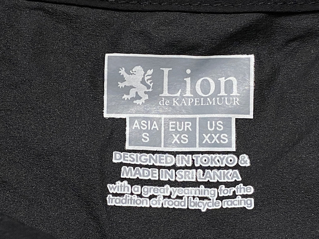 KD295 リオンドカペルミュール Lion de KAPELMUUR ジレ サイクルベスト 黒 S