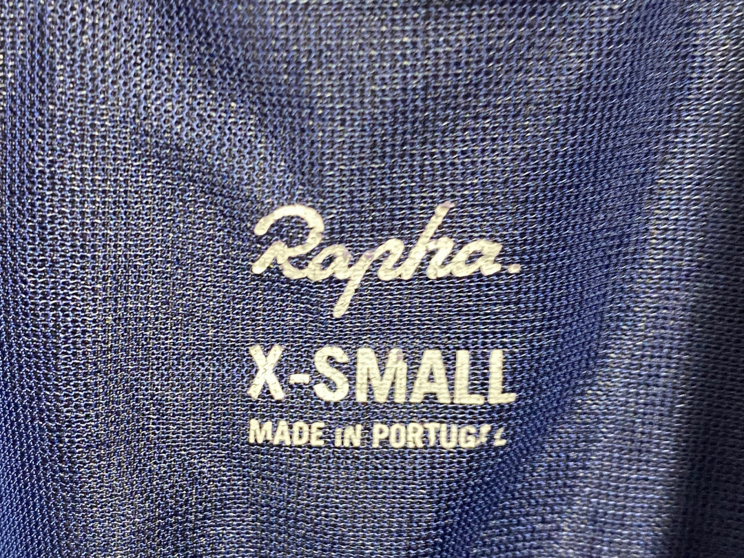 KE376 ラファ Rapha FLYWEIGHT BIB SHORTS ビブショーツ XS 黒紺 プリント薄れ