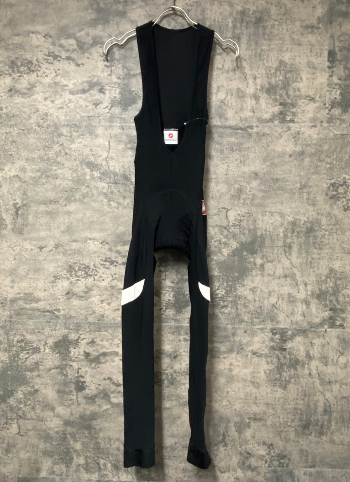 KI533 カステリ CASTELLI ビブタイツ 黒 S 裏起毛 ※スレ ロゴハゲ ほつれ