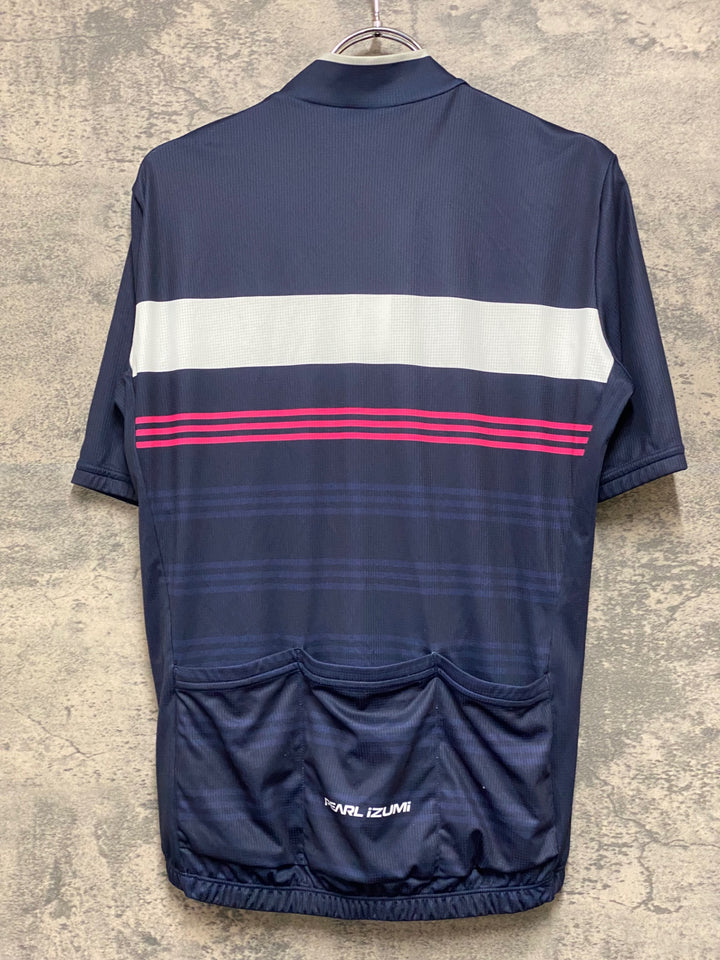 JM554 パールイズミ PEARL iZUMi 半袖 サイクルジャージ ネイビー M
