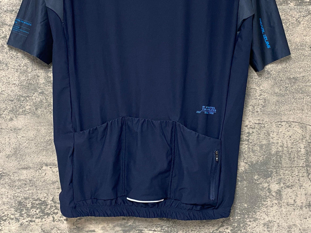KJ129 パールイズミ PEARL iZUMi 半袖 サイクルジャージ 濃紺 XL